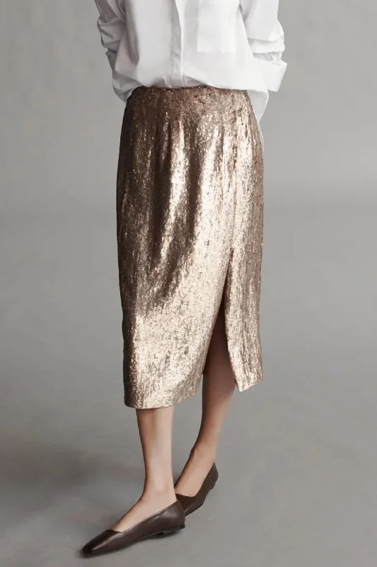 Fishscale Sequin Ladylike Skirt | Honey patchwork skirt art