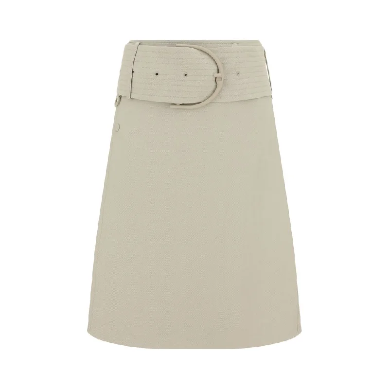 Burberry Casual Skirt leather skirt sleek