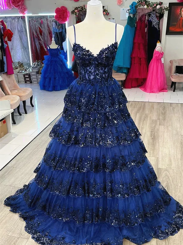V Neck Blue White Red Layered Lace Prom Dresses, V Neck Blue White Red Lace Formal Evening Dresses Tunics Leisure comfortable V Neck Blue White Red Layered Lace Prom Dresses, V Neck Blue White Red Lace Formal Evening Dresses Tunics Leisure comfortable