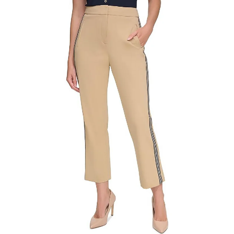 Tommy Hilfiger Womens Cotton Ankle Pants Stylish Casual Pants