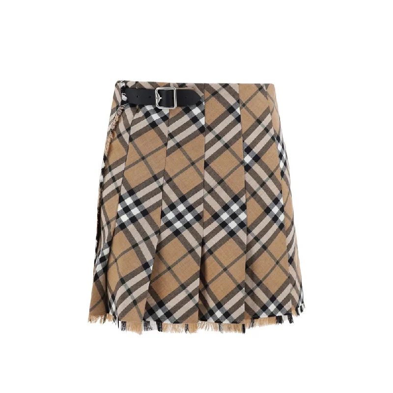 Burberry Mini Skirt boho skirt vibe