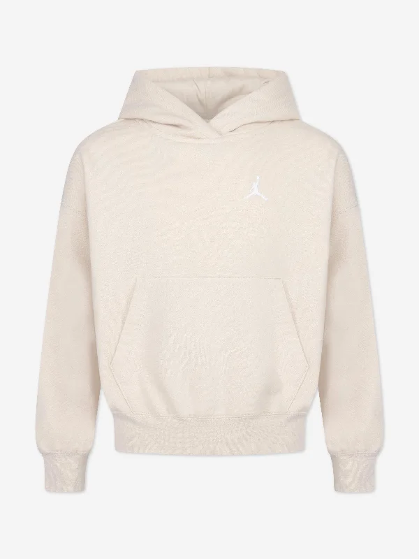 Jordan Girls Brooklyn Essential Hoodie in Beige Hoodie with Pocket Utility Practical Jordan Girls Brooklyn Essential Hoodie in Beige Hoodie with Pocket Utility Practical