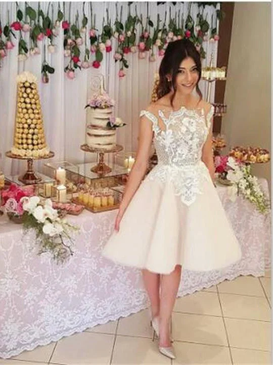 Lace Homecoming Dresses A-line Knee-length Short Prom Dress Party Dress JK604 Tunics Evening elegant Lace Homecoming Dresses A-line Knee-length Short Prom Dress Party Dress JK604 Tunics Evening elegant