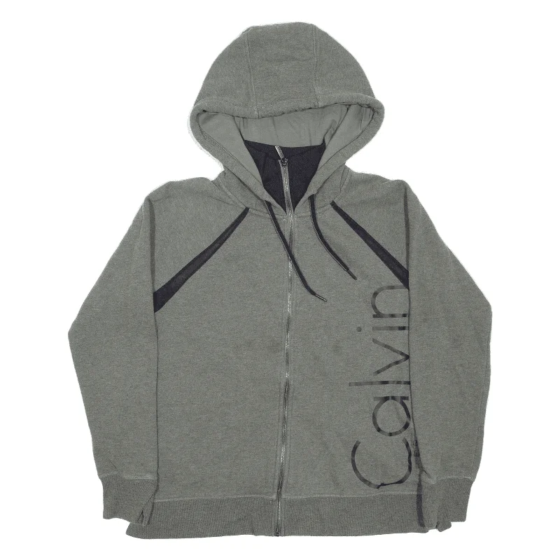 CALVIN KLEIN Performance Turtleneck Womens Green Hoodie Full Zip M Hoodie with Sequins Glamorous Eye-catching CALVIN KLEIN Performance Turtleneck Womens Green Hoodie Full Zip M Hoodie with Sequins Glamorous Eye-catching