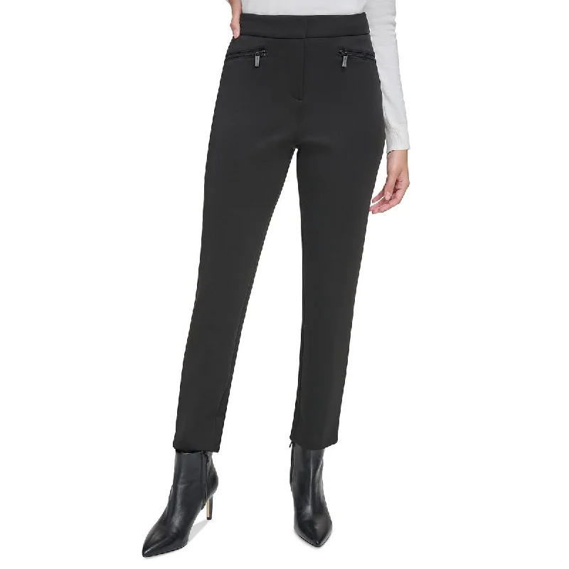 Calvin Klein Womens Straight Leg Ankle Dress Pants Comfortable Cargo Pants