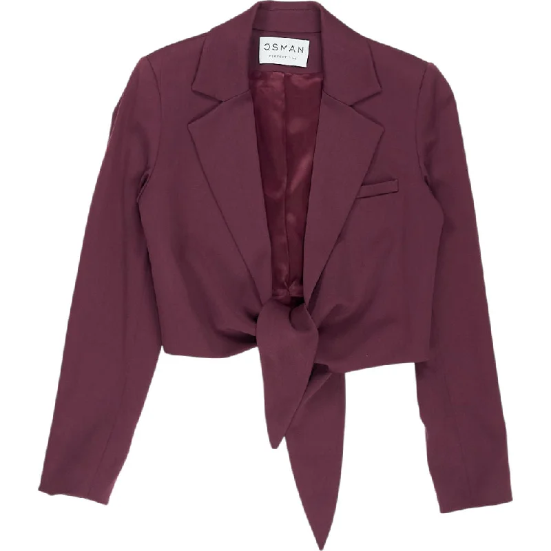 Osman Burgundy Bette Blazer Women's Fashion Blazer