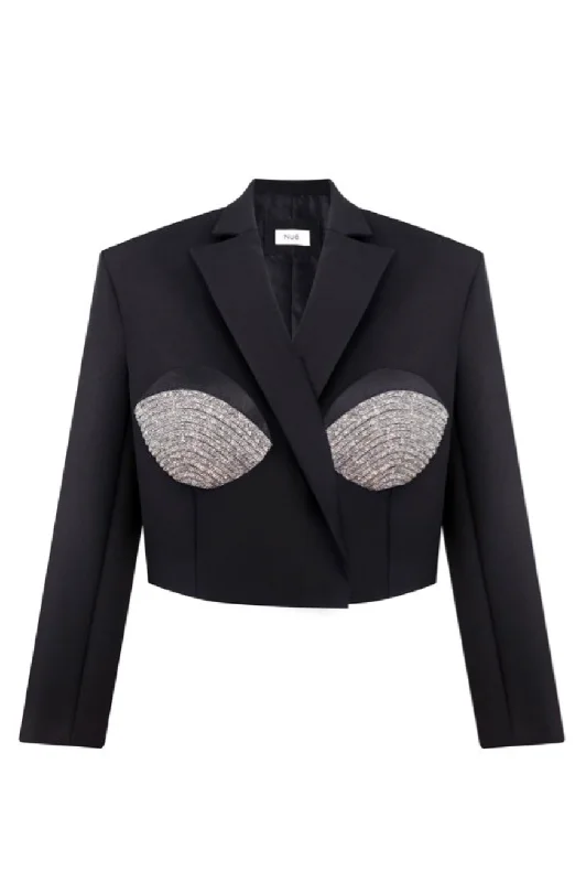 CROPPED TAILORED BLAZER Women's Classic Blazer