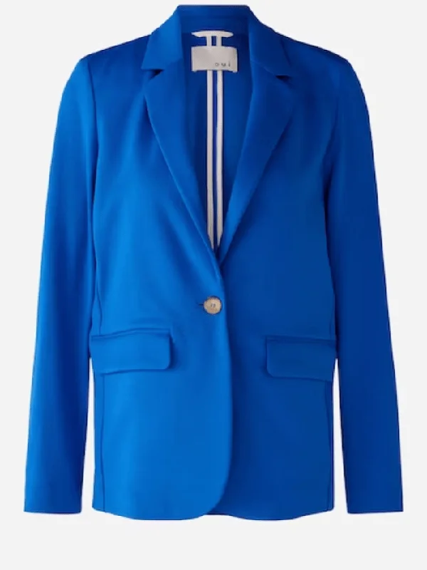 Oui Capsule Jersey Blazer in Nautical Blue 79922 5358 Women's Luxurious Jacket
