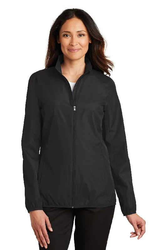 Port Authority Ladies Zephyr Full-Zip Jacket. L344 Notch Collar Peter Pan Collar Cowl Neck Port Authority Ladies Zephyr Full-Zip Jacket. L344 Notch Collar Peter Pan Collar Cowl Neck