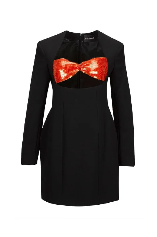 BLACK MINI BLAZER DRESS Women's Classic Blazer
