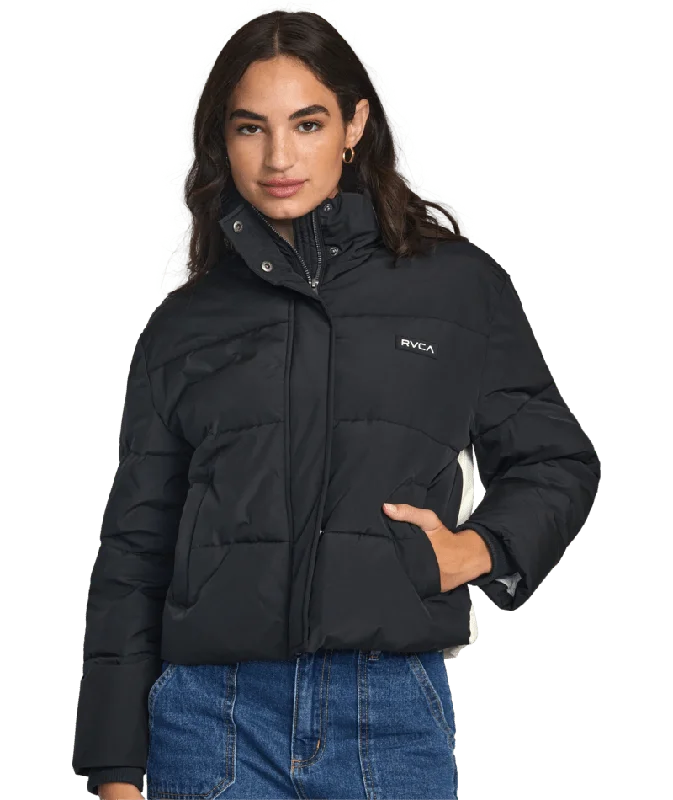 RVCA Women's Cloud Puffer Jacket RVCA Black Chenille Jacket Brocade Jacket Lace Jacket RVCA Women's Cloud Puffer Jacket RVCA Black Chenille Jacket Brocade Jacket Lace Jacket