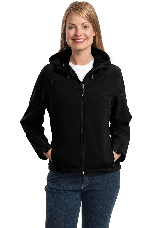 Port Authority Ladies Textured Hooded Soft Shell Jacket. L706 Rayon Fabric Velvet Fabric Corduroy Fabric Port Authority Ladies Textured Hooded Soft Shell Jacket. L706 Rayon Fabric Velvet Fabric Corduroy Fabric