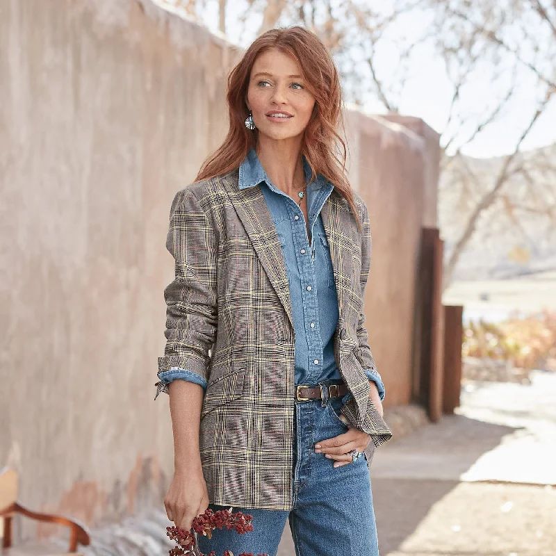 Whitman Plaid Blazer Women's Fashion Blazer