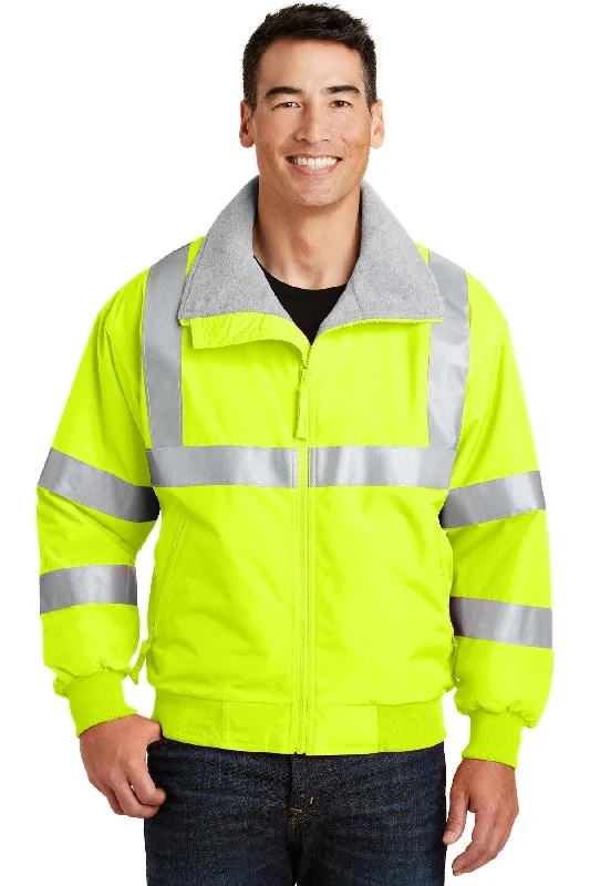 Port Authority Enhanced Visibility Challenger Jacket with Reflective Taping. SRJ754 Welt Pockets Slit Pockets Flap Pockets Port Authority Enhanced Visibility Challenger Jacket with Reflective Taping. SRJ754 Welt Pockets Slit Pockets Flap Pockets