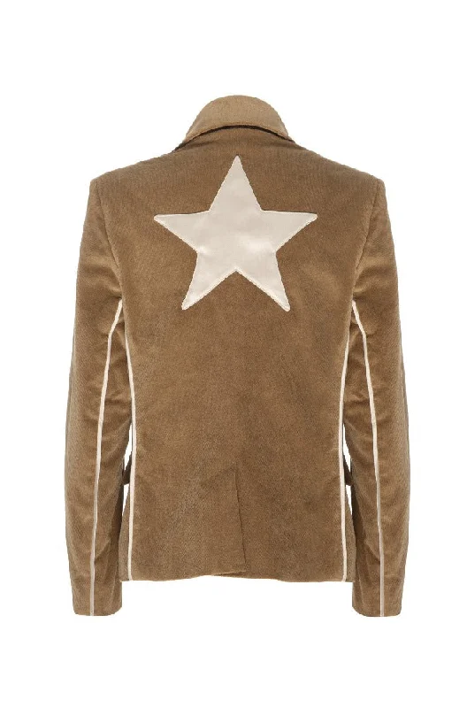 MAXINE Velveteen Star Blazer Spring Women's Coat