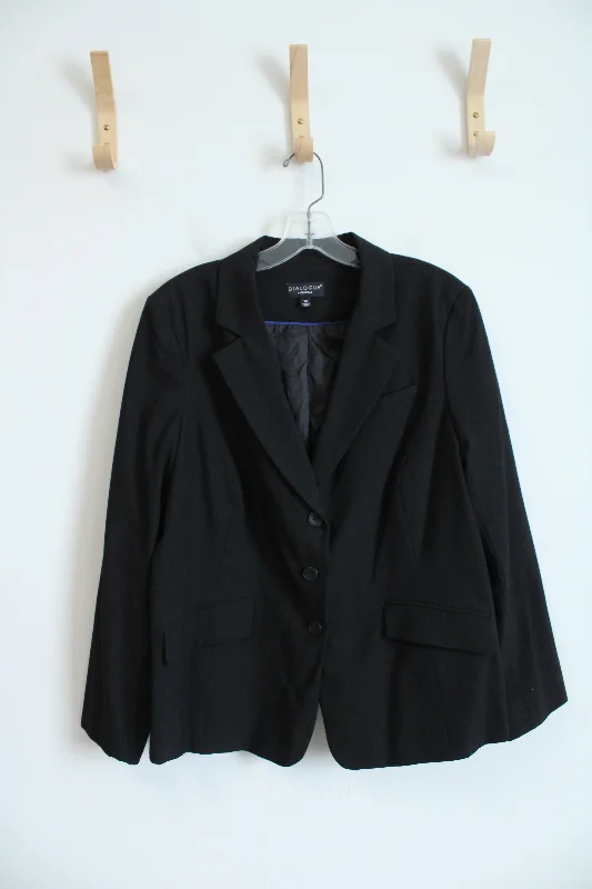 Dialogue Black Blazer | 18W Women's Boutique Suit