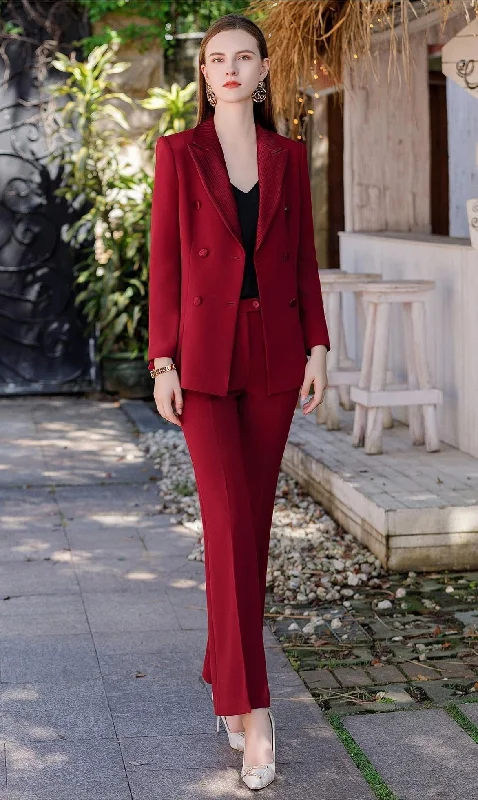 Regal Ruby Tailored Blazer and Dress Ensemble Women's Premium Blazer
