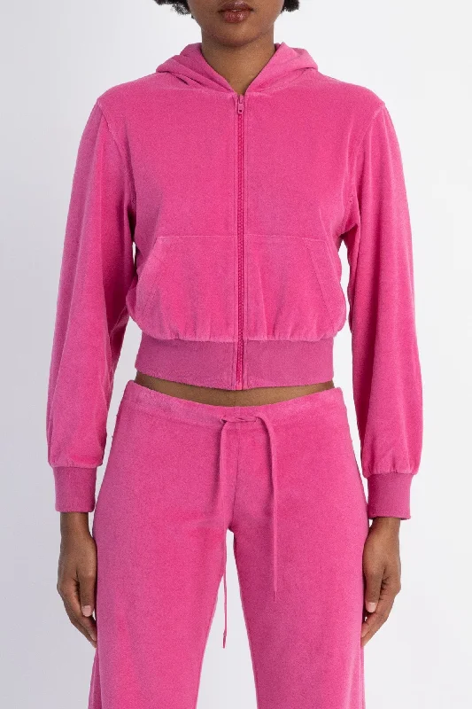 Balenciaga Tracksuit Jacket in Pink Cotton Fabric Linen Fabric Terry Fabric