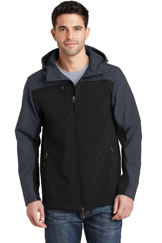 Port Authority Hooded Core Soft Shell Jacket. J335 Boat Neck Shawl Collar Notched Collar Port Authority Hooded Core Soft Shell Jacket. J335 Boat Neck Shawl Collar Notched Collar