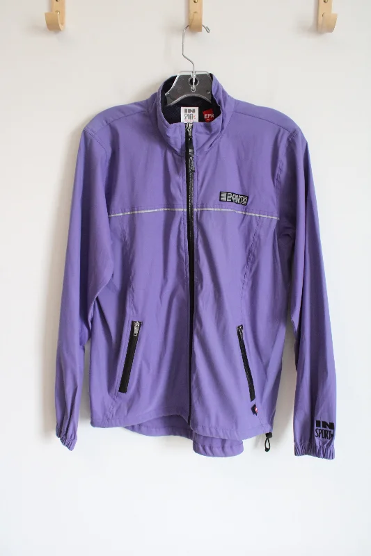 In Sport Purple Lightweight Jacket | M Knit Fabric Woven Fabric Fleece Fabric