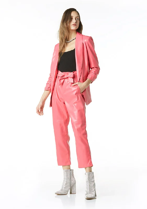 Kia Vegan Blazer Azalea Pink - Tart Collections Women's Handmade Blazer