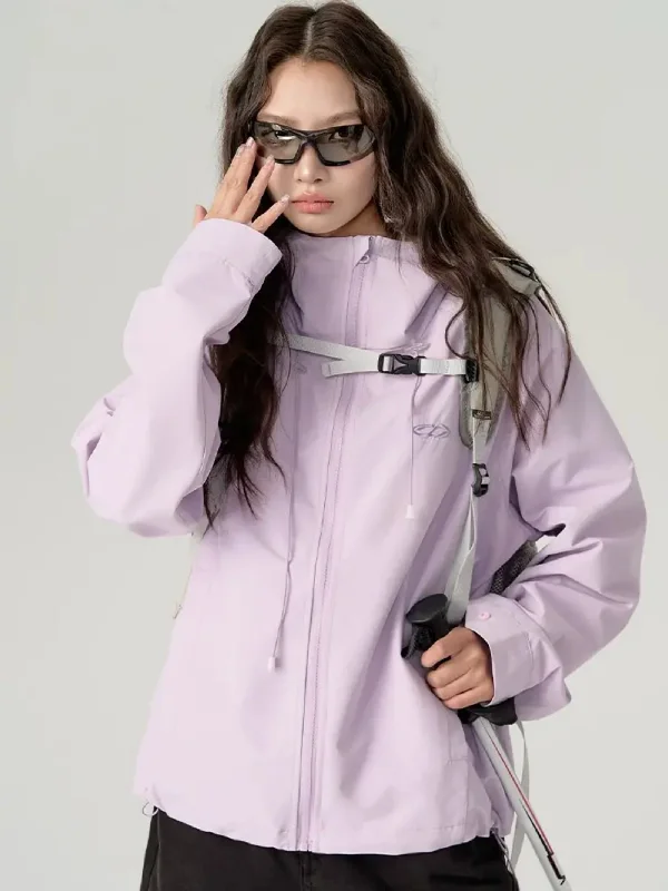 Casual American Hooded Mountain Jacket Insulated Jacket Fitted Jacket Loose Jacket
