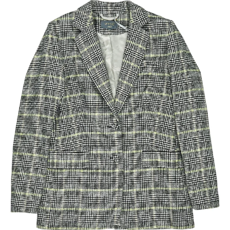 Wyse Grey Carmen Check Blazer Women's Handmade Blazer