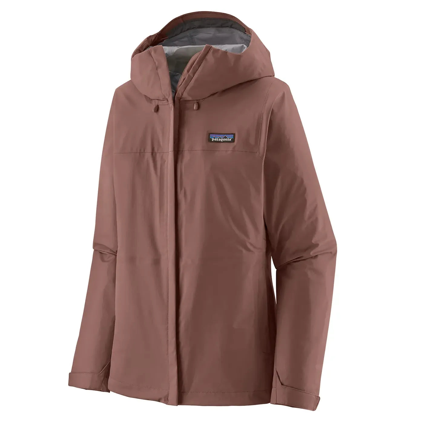 Patagonia Women's Torrentshell 3L Rain Jacket - Dulse Mauve Notch Collar Peter Pan Collar Cowl Neck