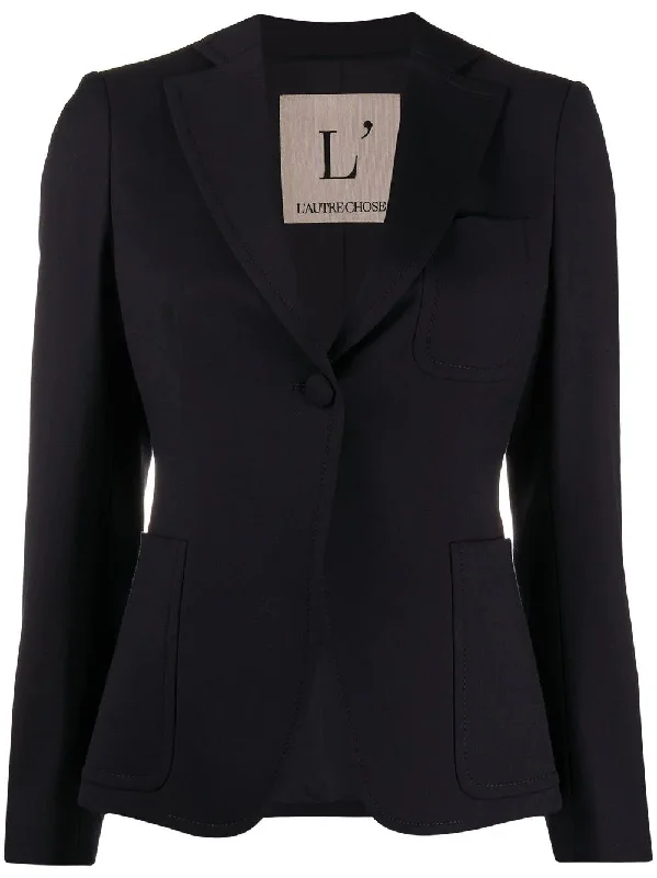 L'AUTRE CHOSE single-breasted slim blazer Women's Solid Blazer
