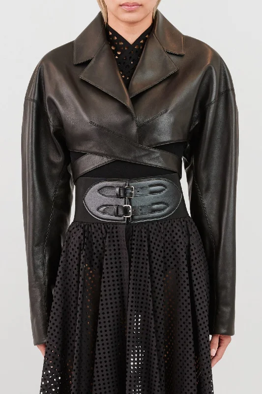 Alaïa Crossover Jacket Front Pockets Side Pockets Patch Pockets