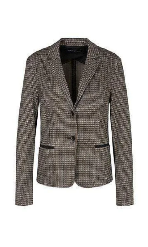 Marc Cain T Sports Checked Jersey Blazer PS 34.07 J31 628 Women's Fashion Blazer