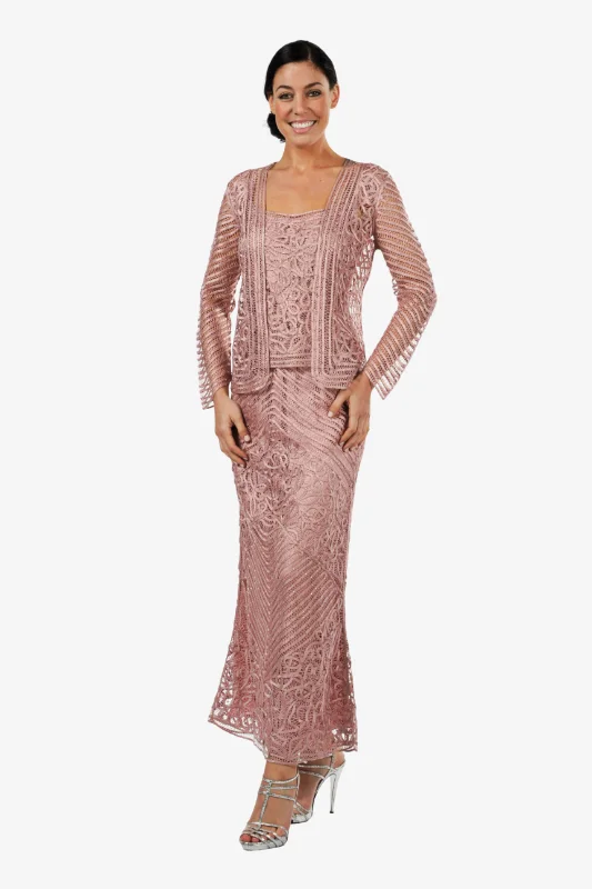 Soulmates C1028 Silk Beaded Handmade Jacket Top and Skirt Set Boat Neck Shawl Collar Notched Collar Soulmates C1028 Silk Beaded Handmade Jacket Top and Skirt Set Boat Neck Shawl Collar Notched Collar