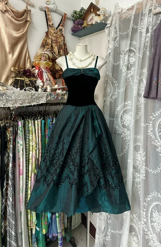 Elegant Spaghetti Straps A-Line Vintage Long Prom Dress Formal Party Dress, DP4577 Chiffon Maxi Beach Elegant Spaghetti Straps A-Line Vintage Long Prom Dress Formal Party Dress, DP4577 Chiffon Maxi Beach
