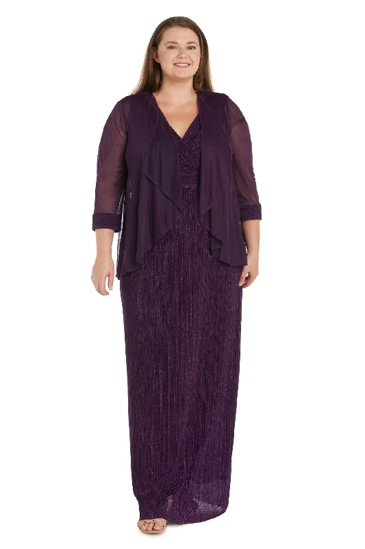 V-Neck Sleeveless Women's Dress with Sheer Jacket Set - Plus Size Chenille Jacket Brocade Jacket Lace Jacket V-Neck Sleeveless Women's Dress with Sheer Jacket Set - Plus Size Chenille Jacket Brocade Jacket Lace Jacket