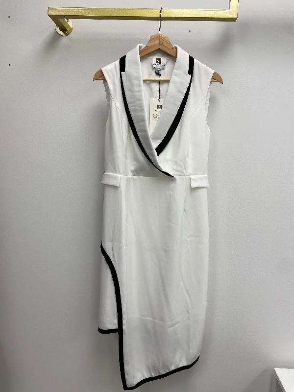 Sleeveless Blazer Collar White Dress Women's Fashion Blazer