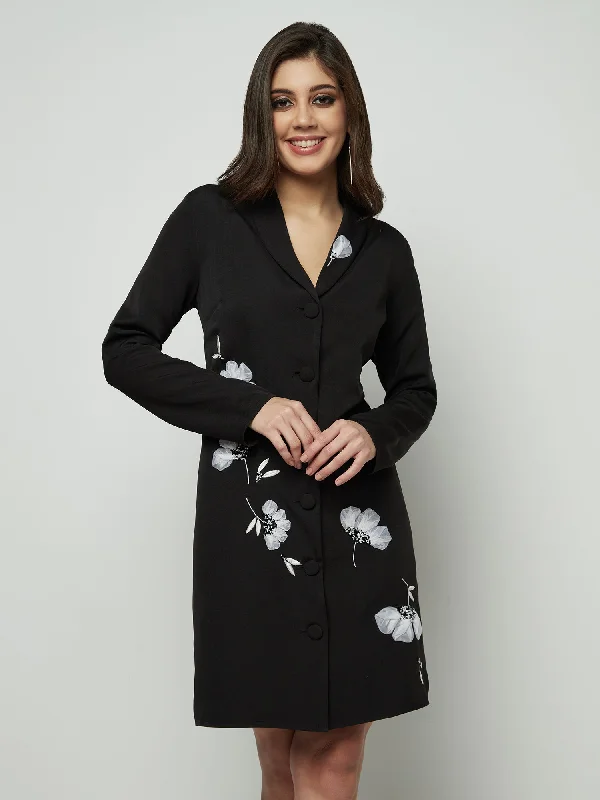 LUXURY IN LILY BLACK BLAZER Women's Plaid Suit