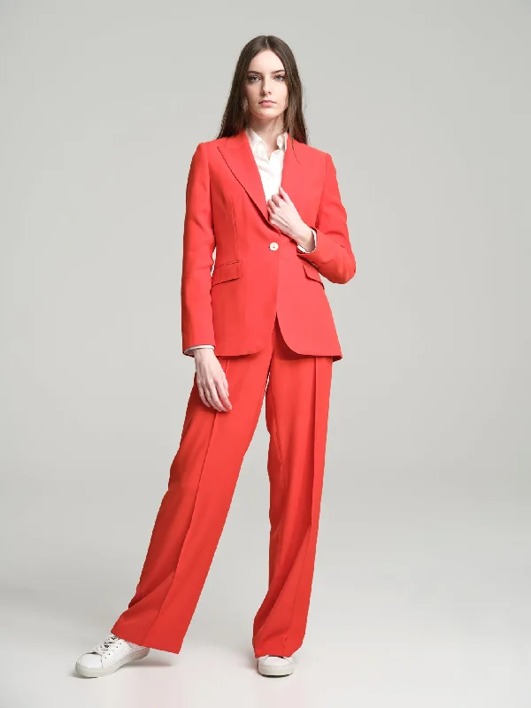 Loose fit single-breasted blazer Women's Pencil Blazer