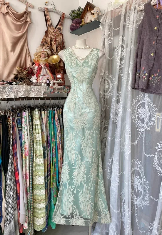 Tiffany Blue V Neck Mermaid Vintage Long Party Dress Formal Evening Gown, DP4548 Tunics Office stylish Tiffany Blue V Neck Mermaid Vintage Long Party Dress Formal Evening Gown, DP4548 Tunics Office stylish