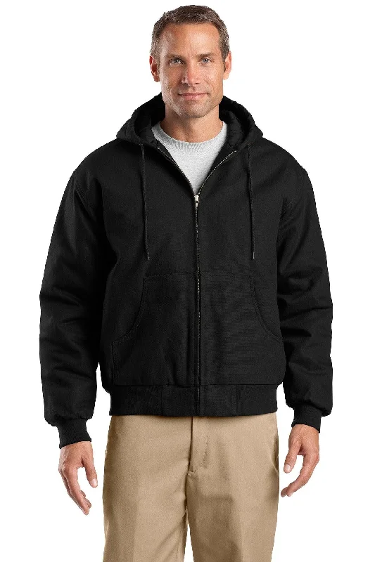 CornerStone Tall Duck Cloth Hooded Work Jacket. TLJ763H Hoodie Zip-Up Jacket Button-Up Jacket CornerStone Tall Duck Cloth Hooded Work Jacket. TLJ763H Hoodie Zip-Up Jacket Button-Up Jacket