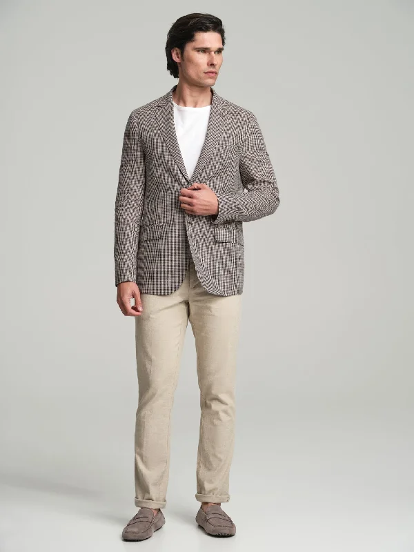 Checked blazer Slimming Women's Blazer