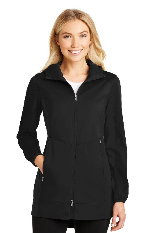 Port Authority Ladies Active Hooded Soft Shell Jacket. L719 Toggled Jacket Drawstring Jacket Belted Jacket Port Authority Ladies Active Hooded Soft Shell Jacket. L719 Toggled Jacket Drawstring Jacket Belted Jacket