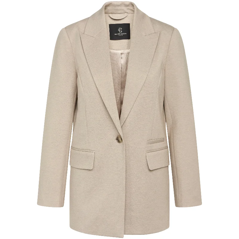 Bruuns Bazaar Damer - Lucilay Ginny blazer - Beige Melange Spring Women's Coat