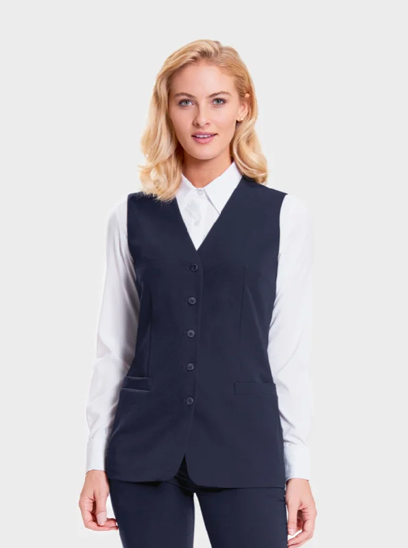 Ladies' Metro Sleeveless Blazer - Deep Sea Women's Banquet Suit