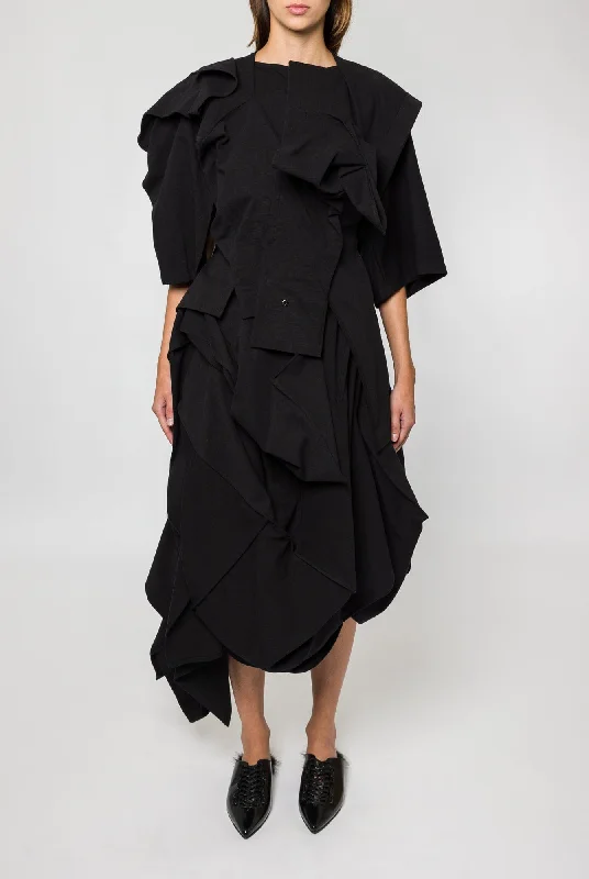 Yohji Yamamoto Draped Sleeves Jacket Jersey Jacket Tulle Jacket Batik Jacket