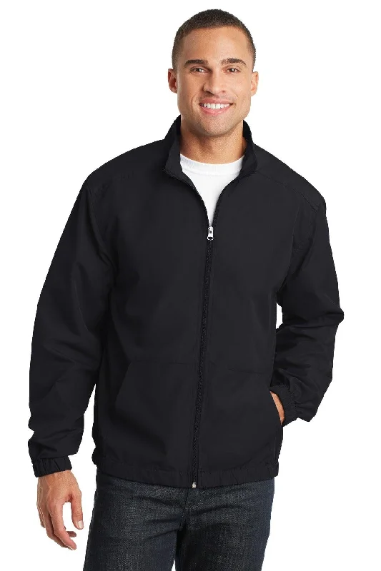 Port Authority® Essential Jacket. J305 Zippered Jacket Buttoned Jacket Snapped Jacket