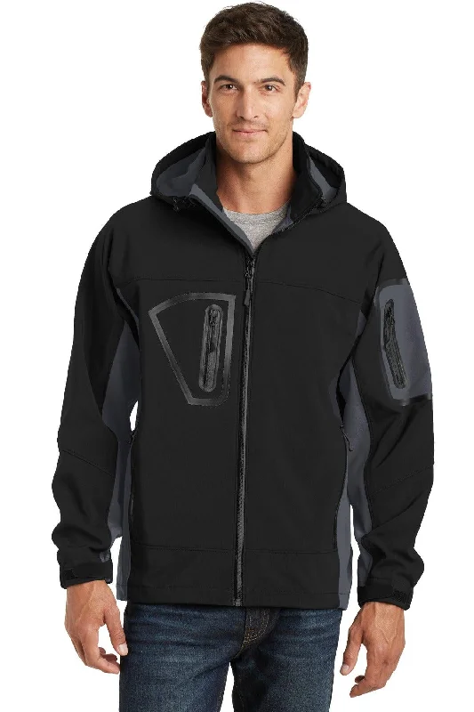 Port Authority Waterproof Soft Shell Jacket.  J798 Zip Front Button Front Snap Front