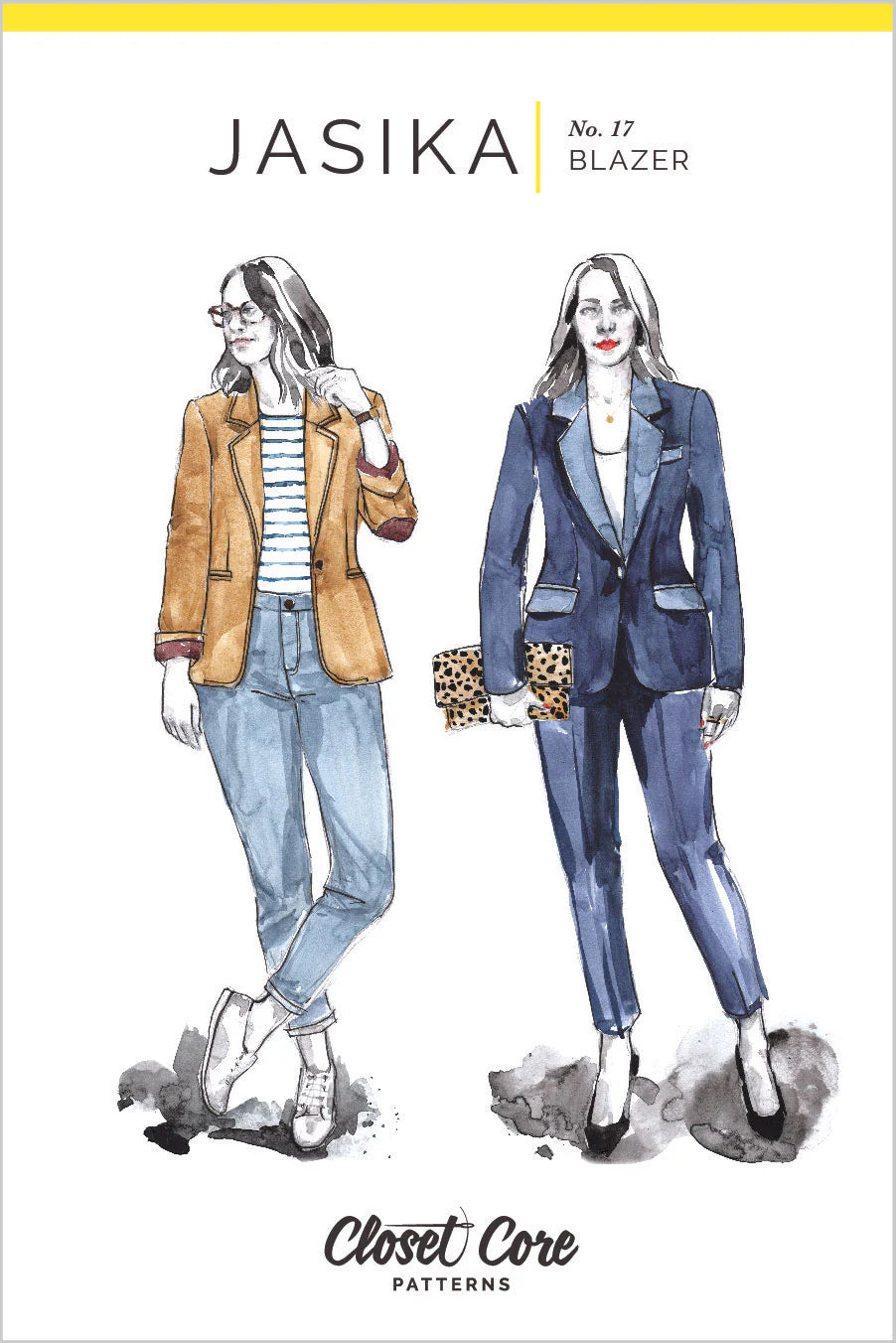 Closet Core Patterns | Jasika Blazer Women's Plaid Suit