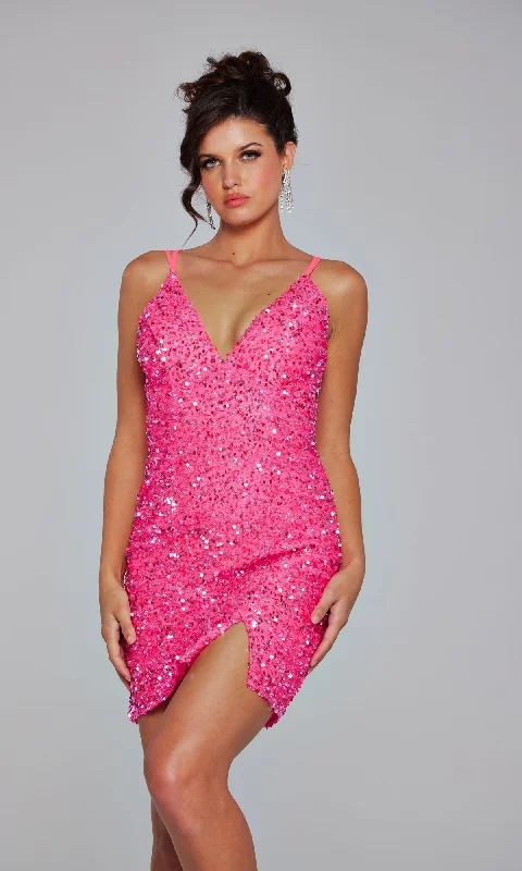 Jovani Short Party Dress 39630 Cowl Neckline Elegant