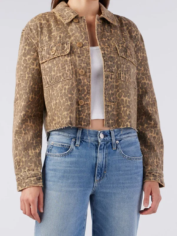 Carly Jacket - Leopard Corduroy Jacket Velvet Jacket Brocade Jacket