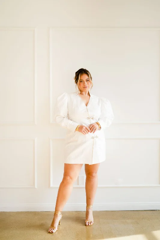 Catie Bespoke Blazer Dress | Modern Filipino Cheongsam Dress Women's Adventure Blazer
